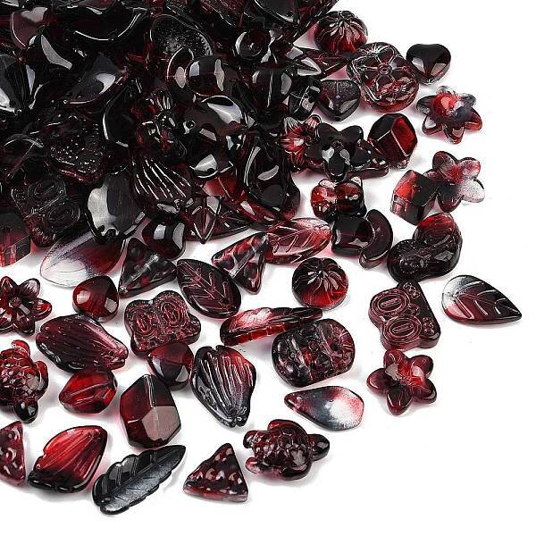 Gradient Color Transparent Glass Beads