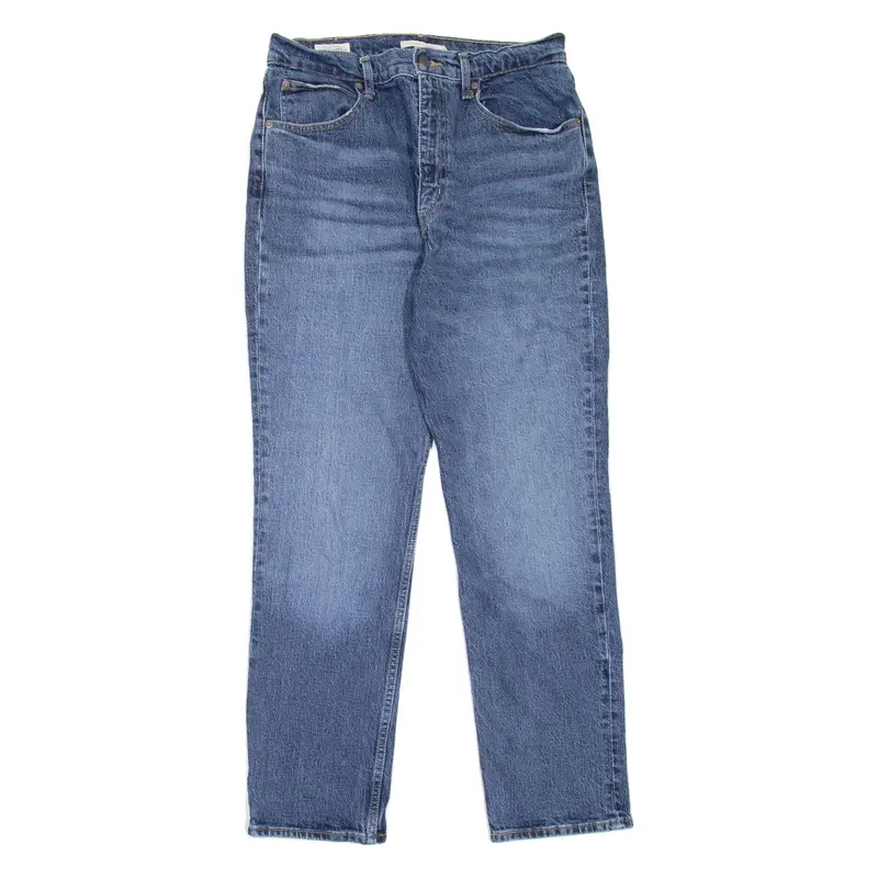 LEVI'S 70's High Premium Womens Jeans Blue Slim Straight Stone Wash W31 L29