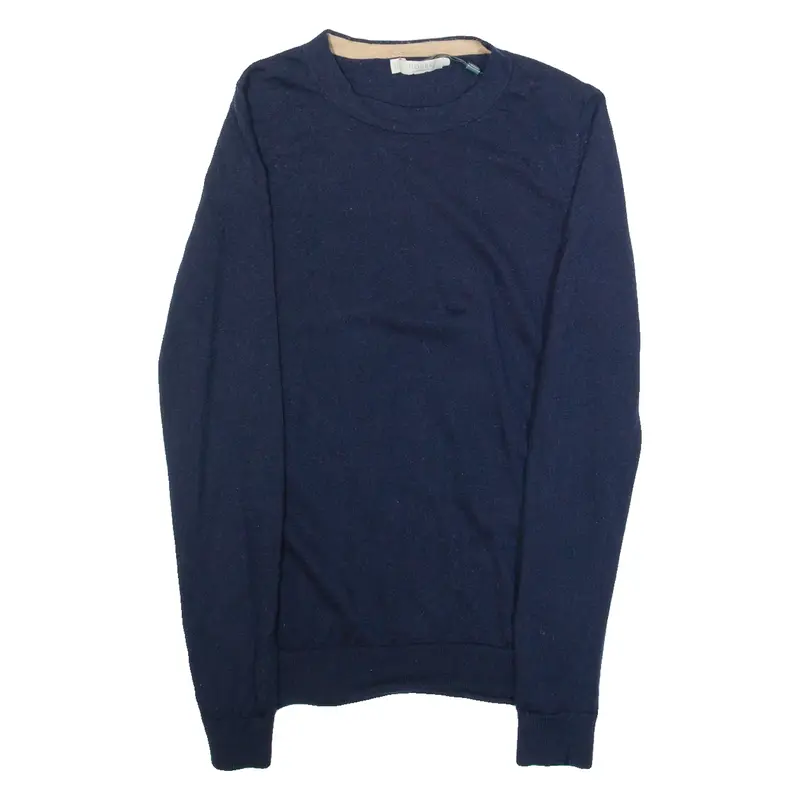 HOBBS LONDON Womens Jumper Blue Tight Knit Wool M