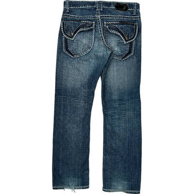 Hip Hop Jeans - 32W 31L - Blue Cotton