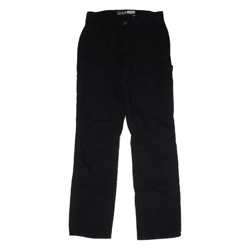 CARHARTT Carpenter Womens Canvas Trousers Black Loose Straight W28 L32