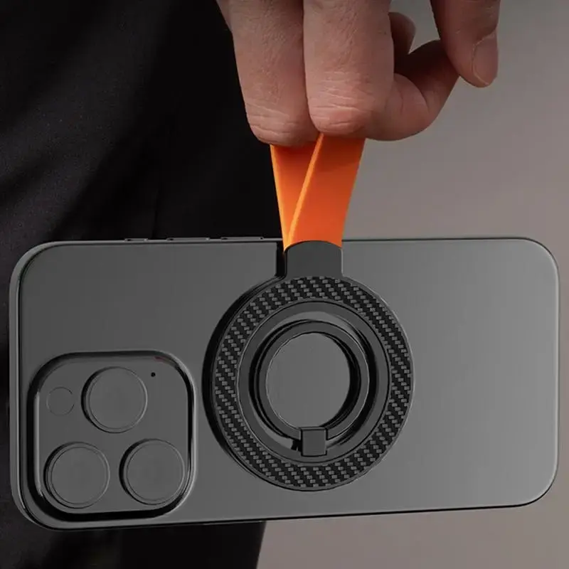 Magnetic Phone Finger Ring Holder, 360 Degree Rotatable Phone Stand, Portable Phone Holder for Home Office Gym Kitchen Deskto...