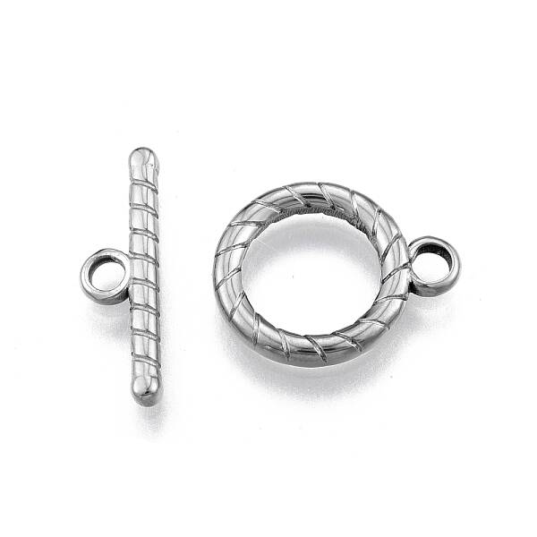 Non-Tarnish 201 Stainless Steel Toggle Clasps