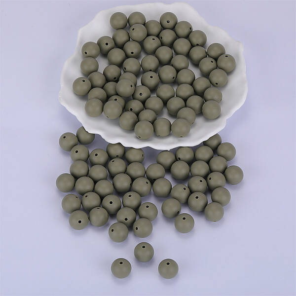 Round Silicone Focal Beads