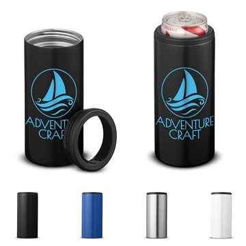 50 Custom 12oz Slim Can Cooler - Double Wall & Silicone Seal