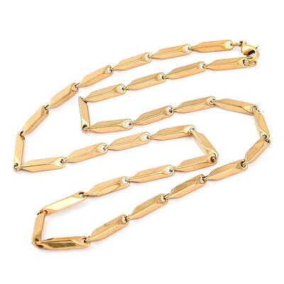 304 Stainless Steel Rectangle Link Chain Necklaces for Women