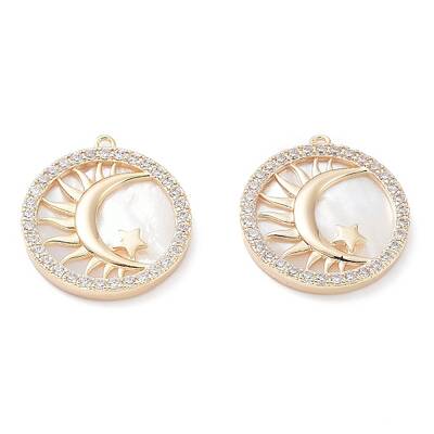 Rack Plating Brass Shell Pendants