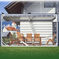 10x13FT Clear Waterproof Tarp, Heavy-Duty Rainproof Plant Protection Cover,Suitable for Patio, Chicken Coop,Porch, Camping, M...