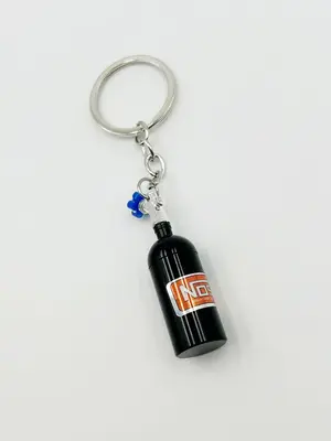 Creative Unique Bottle Shape Design Alloy Keychain, Personalized Fashion Simple Car Keychain Accessories, Funny Keyring, Crea...