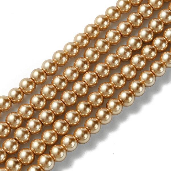 Eco-Friendly Dyed Glass Pearl Beads Strands
