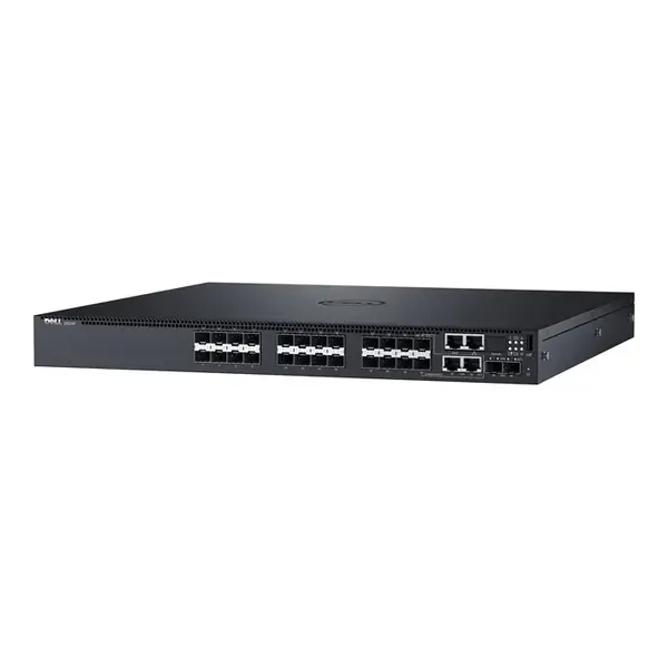 Dell 210-AIMQ | PowerSwitch S3124F 24 x SFP Ports 10/100/1000Base-SX + 2 x SFP+ Ports Layer 3 Managed 1U Rack-mountable Gigab...