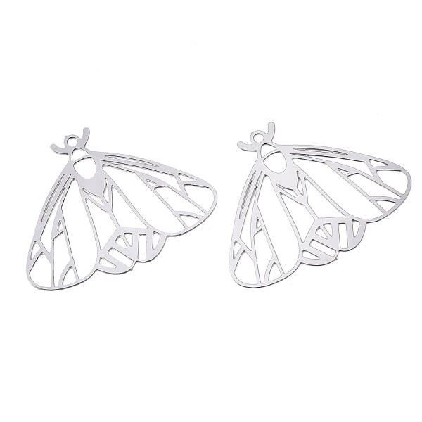 Tarnish Resistant 201 Stainless Steel Filigree Pendants