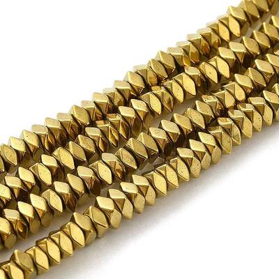 Electroplate Non-magnetic Synthetic Hematite Beads Strands