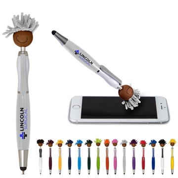 250 Custom Multi-Culture MopToppers Screen Cleaner With Stylus Pen ...