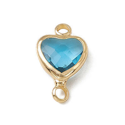 Transparent K9 Glass Connector Charms