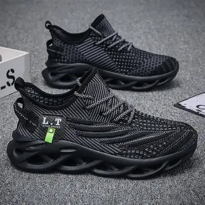 Leafage Men's Casual Sneakers Comfortable Breathable Training Shoes for Boys Running Training Shoes with Closed Design - Trai...