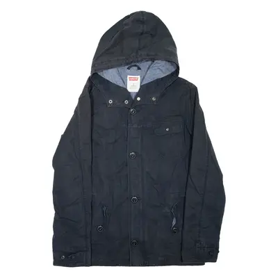 LEVI'S Mens Chore Jacket Blue Hooded M