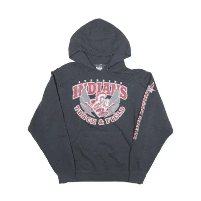 JERZEES Stebbins Indians Hoodie Grey Pullover Mens S