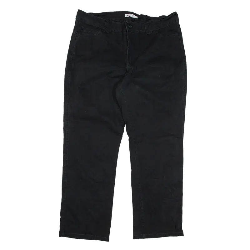LEE Stretch Trousers Black Slim Straight Womens W38 L29