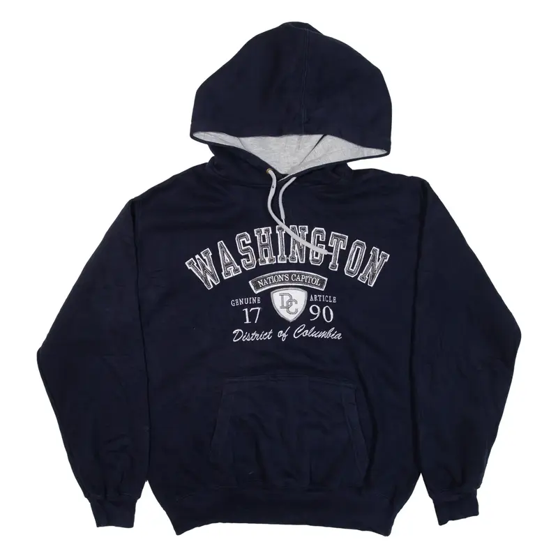 PRAIRIE MOUNTAIN Washington Mens Blue Hoodie USA S