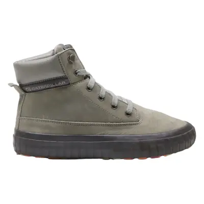 CATERPILLAR Lace-Up Boots Grey Leather Boys UK 4