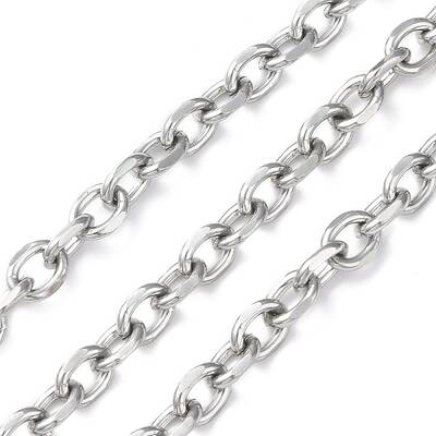 Oval Oxidation Aluminum Cable Chains