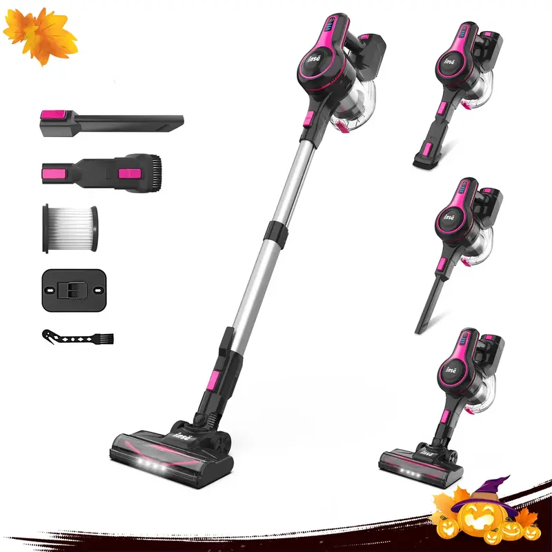 [FallDealsForYou] INSE 6-in-1 N5T Rechargeable Stick Cordless Vacuum Cleaner, 45mins Runtime, Decent Suction, Lightweight, Ve...