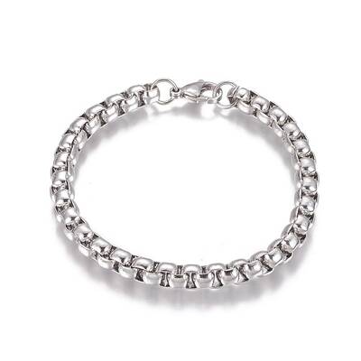 Tarnish Resistant 304 Stainless Steel Box Chain Bracelets
