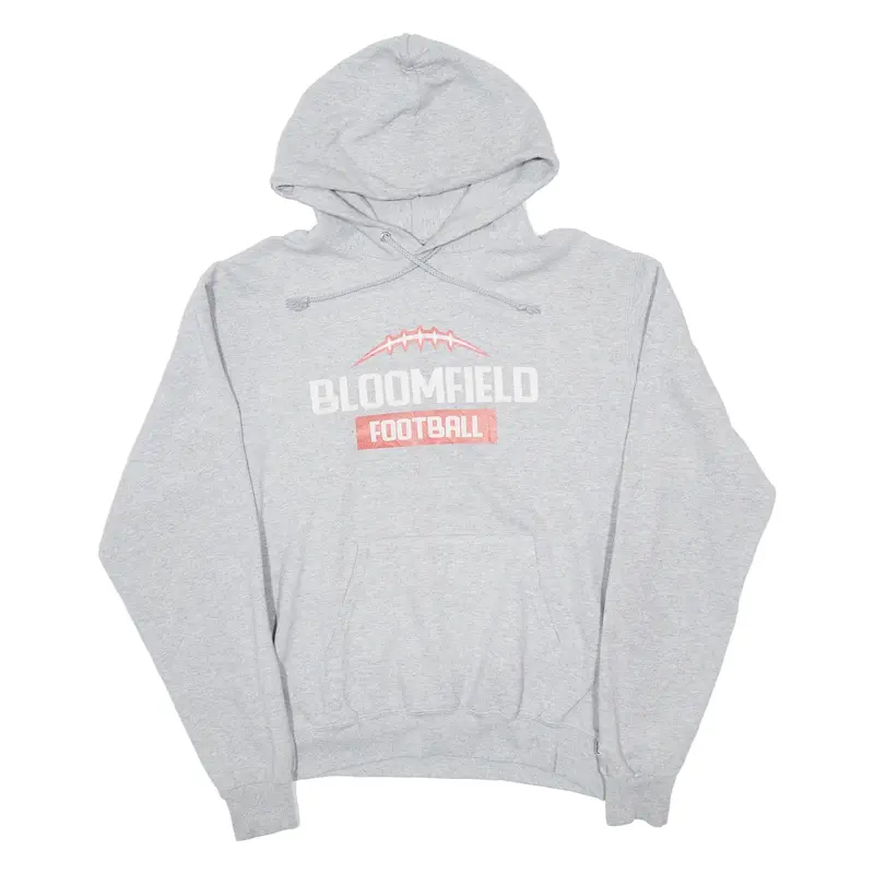 CHAMPION Bloomfield Football Mens Grey Hoodie USA M