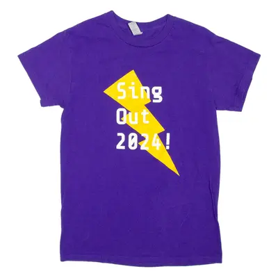 GILDAN Sing Out 2024 Mens T-Shirt Purple S