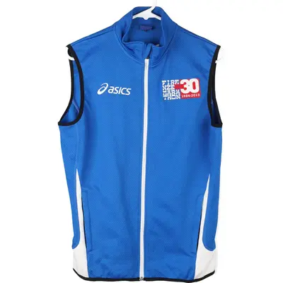 Firenze Marathon Asics Gilet - Small Blue Polyester