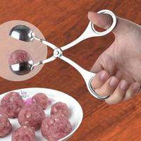 Stainless Steel Meat Ball Maker, 1 Count Handheld Meat Ball Making Tool, Kitchen Fixture Accessories, Kitchen Gadgets for Ho...
