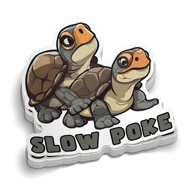 Slow Poke- Hard Hat Decal