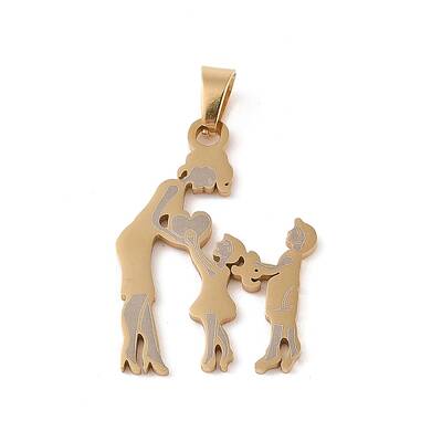 Mother's Day Ion Plating(IP) 304 Stainless Steel Pendants