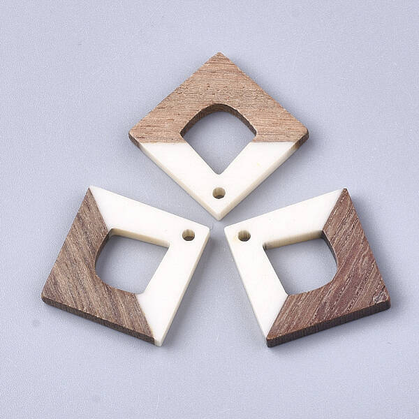 Resin & Walnut Wood Pendants