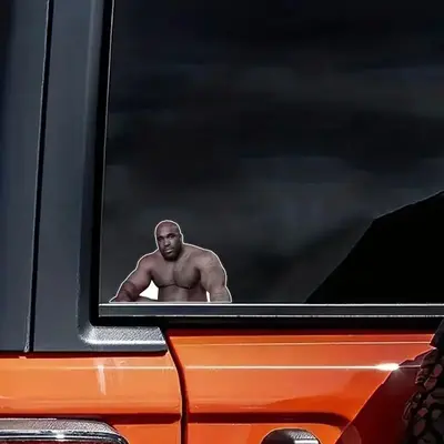 Big Barry Vinyl Sticker, Funny Car Window Bumper Sticker, Car Exterior Decal, Universal Car Exterior Accessories for Car Wind...