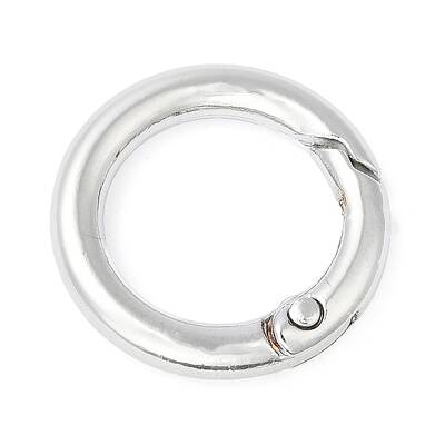 Rack Plating Brass Spring Gate Rings