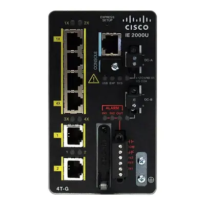 Cisco IE-2000U-4T-G | Industrial Ethernet IE 2000U Series 4 x FE DownLinks Ports 10/100Base-TX + 2 x GE SFP Uplinks Ports Lay...