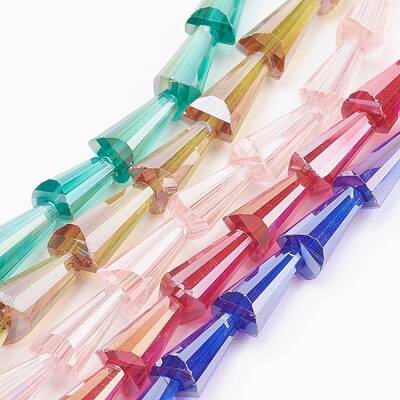 Electroplate Glass Beads Strands