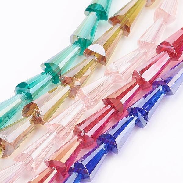 Electroplate Glass Beads Strands