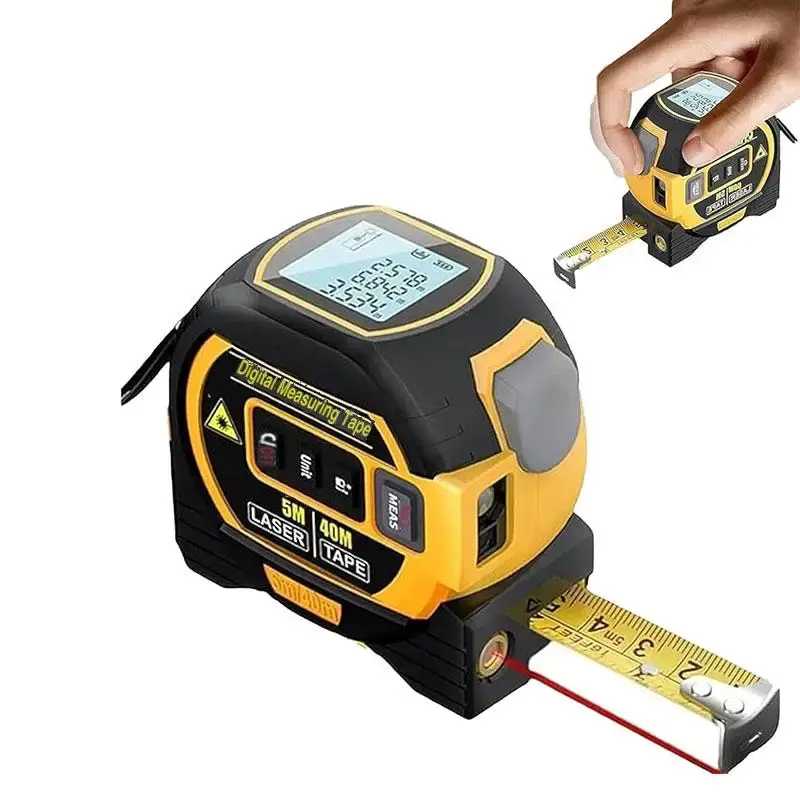 3-in-1 Infrared Laser Tape Measuring Tool, Digital Tape Measure with Laser, Laser Tape Measure, Measuring Tool for Home, Offi...