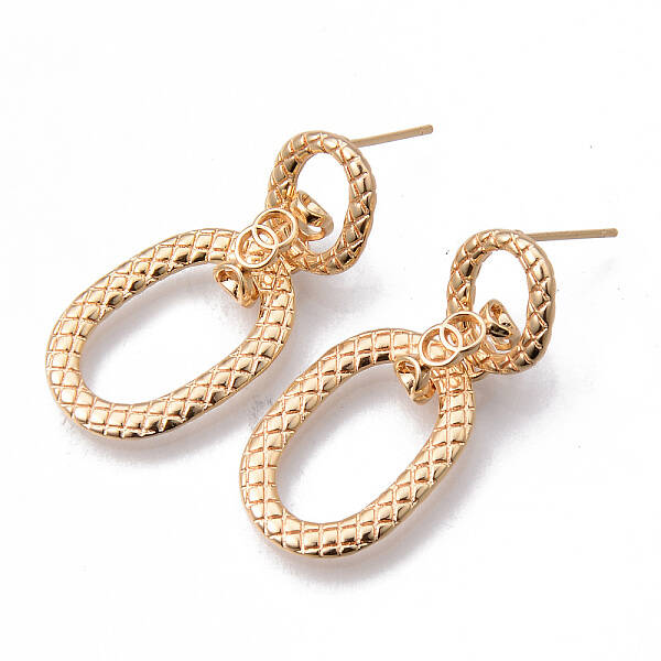 Brass Stud Earrings