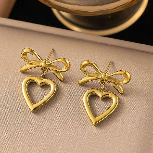 304 Stainless Steel Dangle Stud Earrings