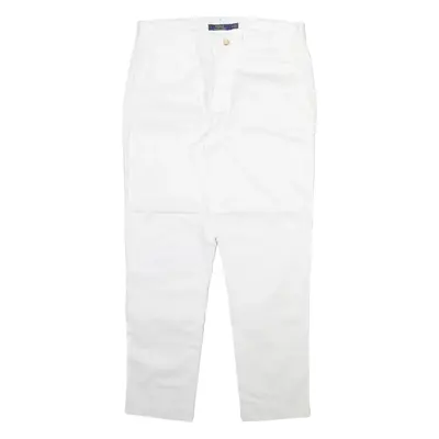 POLO RALPH LAUREN Womens Trousers White Regular Tapered W31 L27