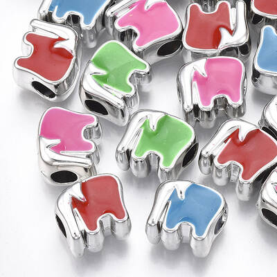 UV Plating Acrylic European Beads