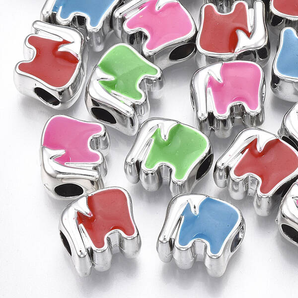 UV Plating Acrylic European Beads