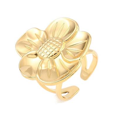 304 Stainless Steel Open Cuff Rings for Women