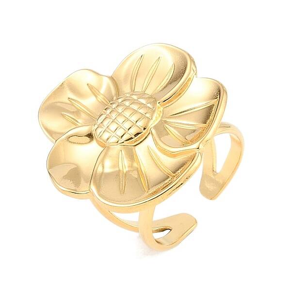 304 Stainless Steel Open Cuff Rings for Women