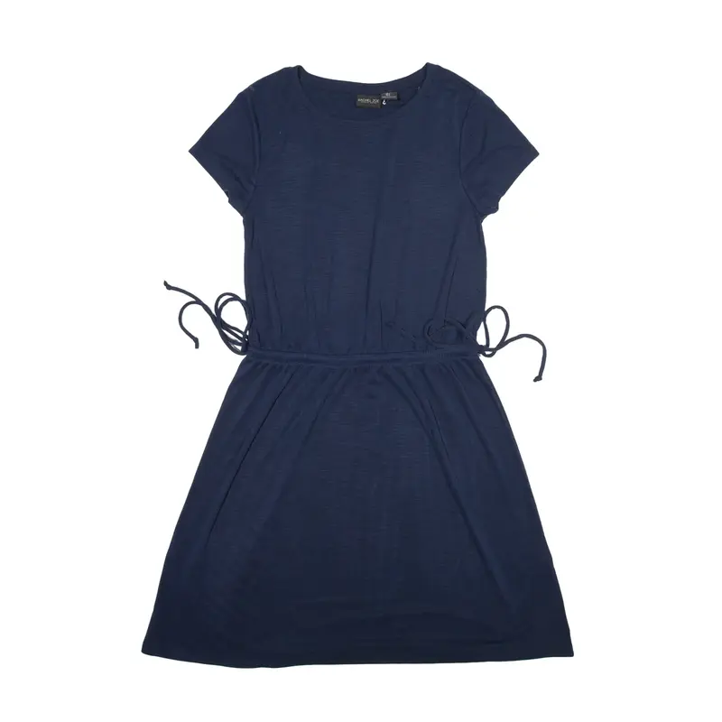 RACHEL ZOE Mini Dress Blue Short Sleeve Short Womens UK 8