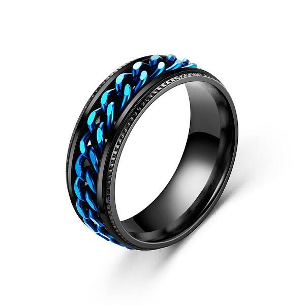 Stainless Steel Rotating Finger Ring